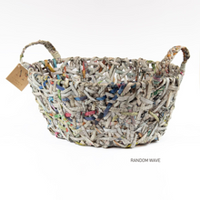 Load image into Gallery viewer, Recycled Newspaper Basket