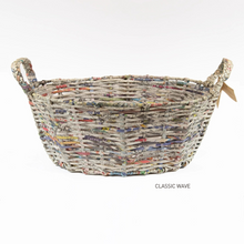 Load image into Gallery viewer, Recycled Newspaper Basket