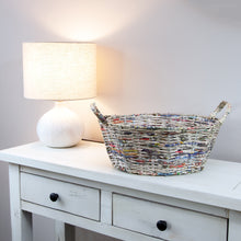 Load image into Gallery viewer, Recycled Newspaper Basket