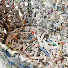 Load image into Gallery viewer, Recycled Newspaper Basket