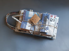 Load image into Gallery viewer, Recycled Newspaper Gift Bags - set of 8