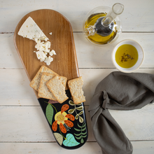 Load image into Gallery viewer, Mini Teak Charcuterie Board - Floral