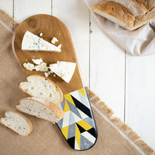 Load image into Gallery viewer, Mini Teak Charcuterie Board - Geo