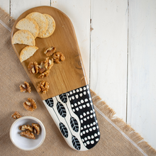 Load image into Gallery viewer, Mini Teak Charcuterie Board - Monochrome